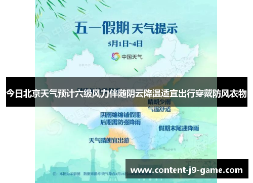 今日北京天气预计六级风力伴随阴云降温适宜出行穿戴防风衣物