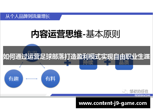 如何通过运营足球部落打造盈利模式实现自由职业生涯 如何通过运营足球部落打造盈利模式实现自由职业生涯