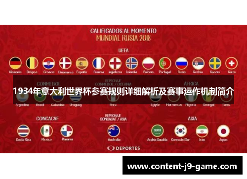 1934年意大利世界杯参赛规则详细解析及赛事运作机制简介 1934年意大利世界杯参赛规则详细解析及赛事运作机制简介